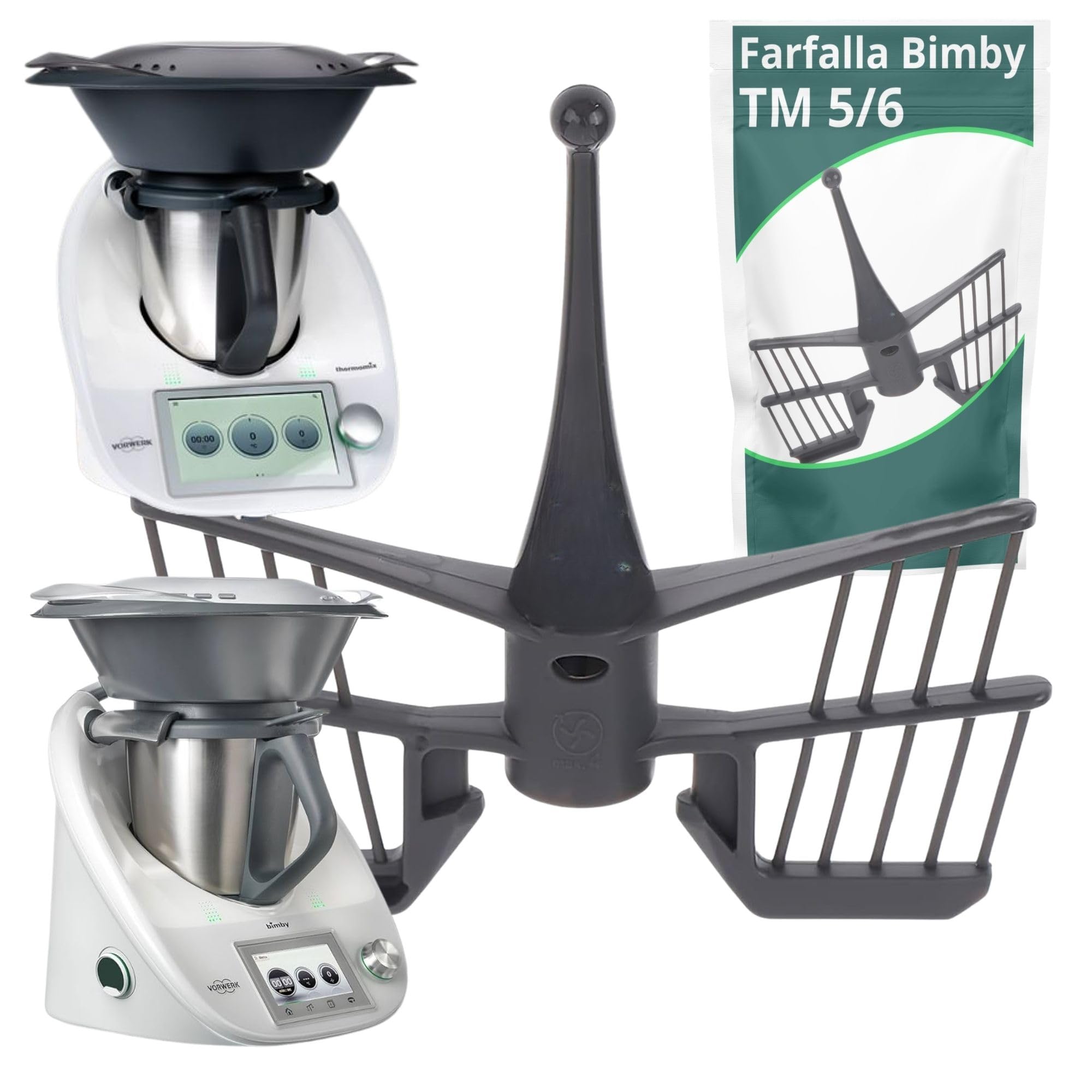 NAMAI - Thermomix Butterfly TM5/TM6/TM31, 100% Compatible Replacement, Food Grade ABS Plastic, Thermomix Accessories TM5, Easy to Install (Butterfly TM 5/6/31)