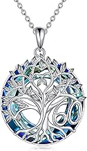 YFN Birthday Gifts 16th/18th/30th/40th/50th/60th/70th Sterling Silver Tree of Life Necklace Jewellery