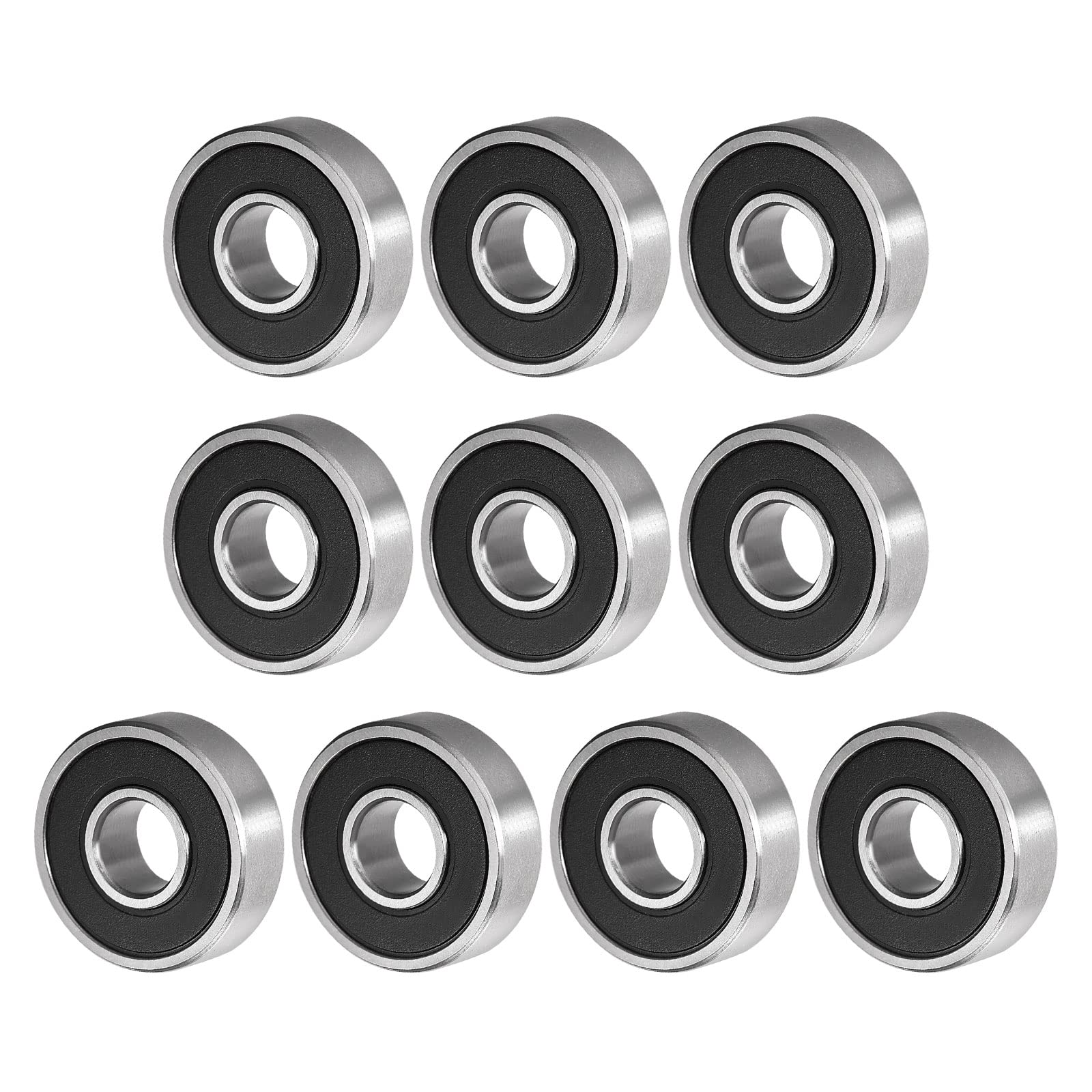 Cuscinetti A Sfere 607-2RS 7x19x6mm - 2 Pezzi, Acciaio Cromato, Doppio Sigillato - Foto 7