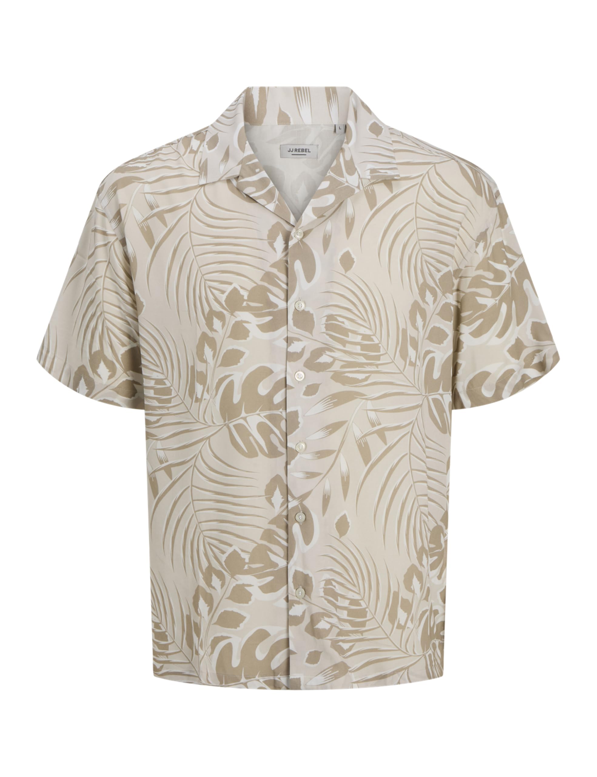 JJ REBEL Jrebbloom Resort Shirt Ss, Moonbeam, L