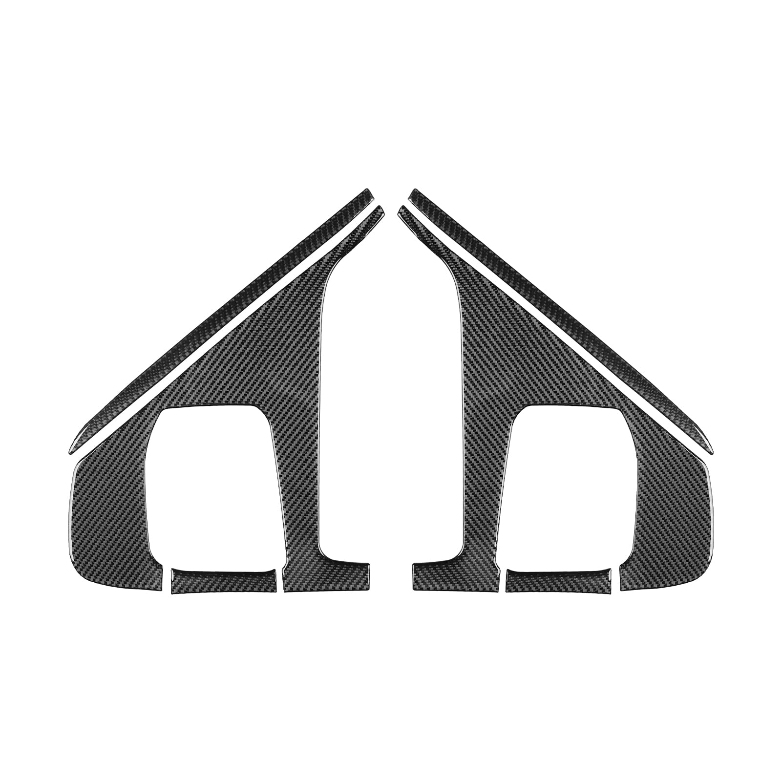 Real Premium Carbon Fiber Trim Compatible with Ford Raptor F150 2009 2010 2011 2012 2013 2014 Car Outer A-Pillar Sicker Rearview Mirror Decorative