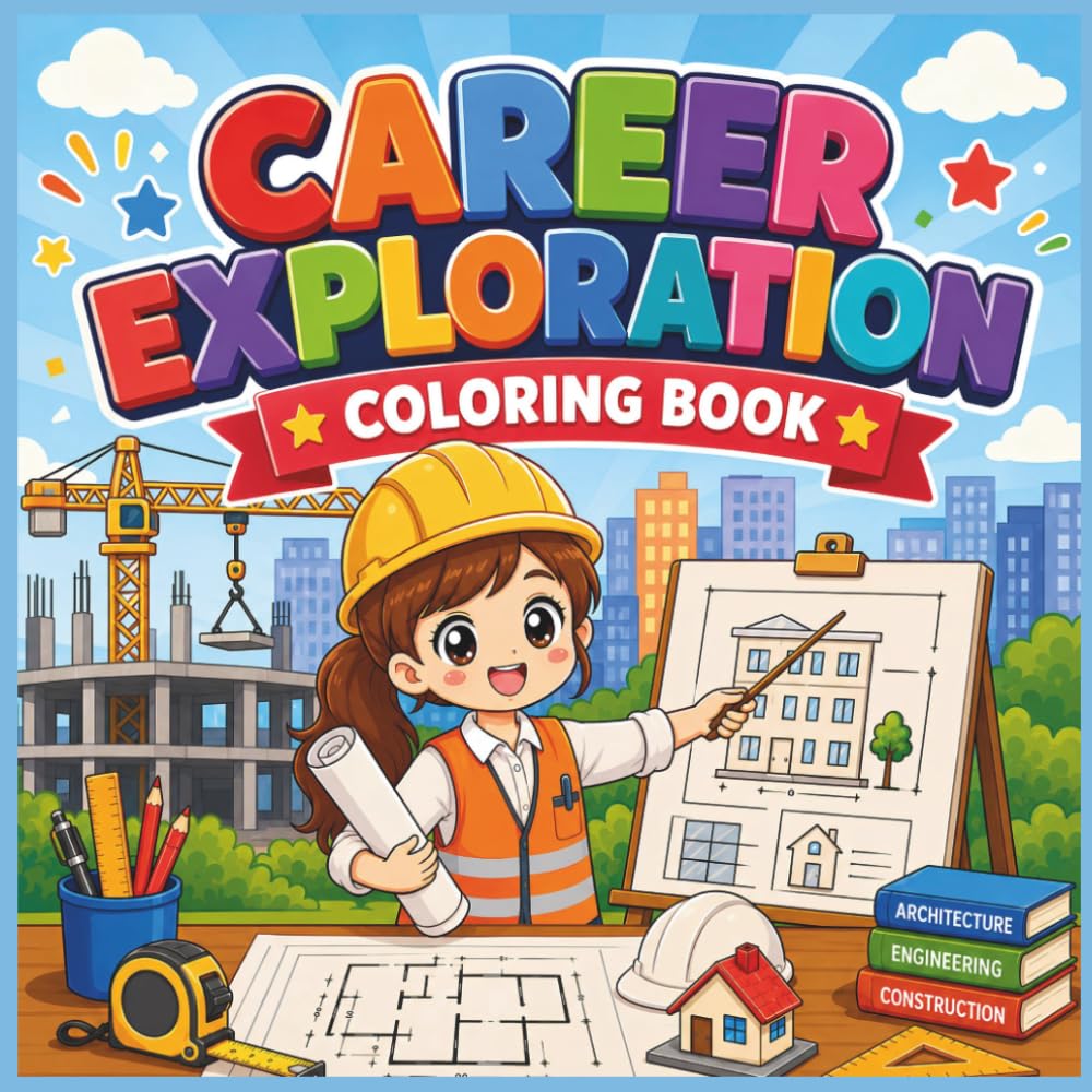 Career Exploration Coloring Book for Kids: Community Helpers, STEM Jobs, Skilled Trades & Future Careers for Ages 3–8
