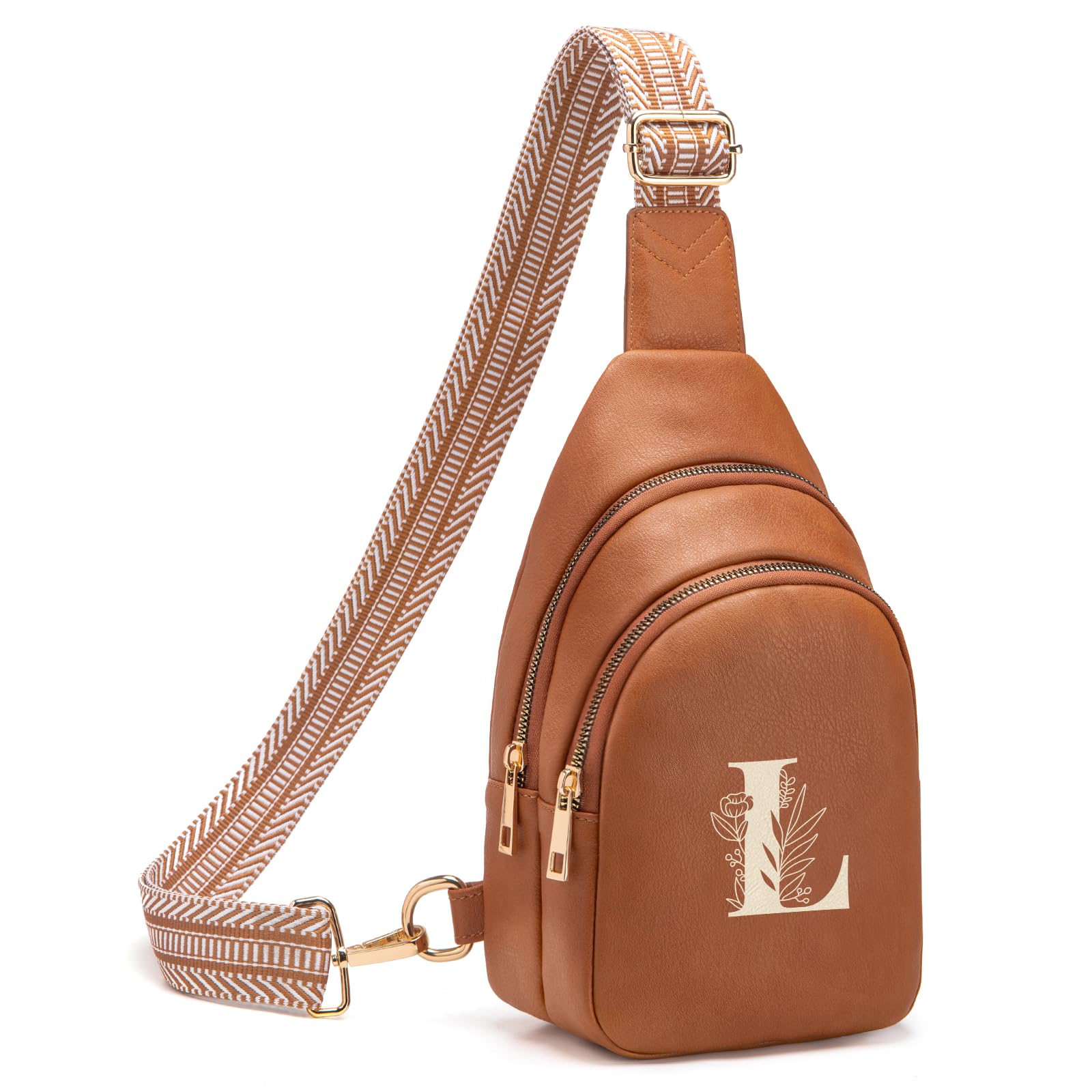 Viverte Crossbody Bags for Women Initial Sling Bag Cross Body Fanny Packs Personalized Gifts for Mom Women Wife