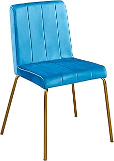 CRIBEL Sedia Liberty Velluto Blu Sky, 874644.5 (HS 50)(LS 46)