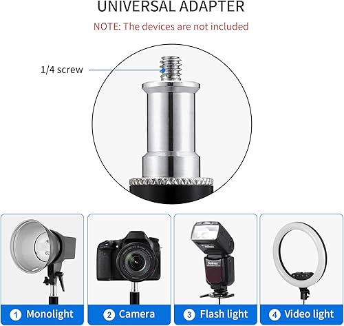 Miniatura 5 de Selens Soporte de techo para cámara de estudio fotográfico de 11 pulgadas, brazo de brazo de montaje en pared para luz de video de estudio