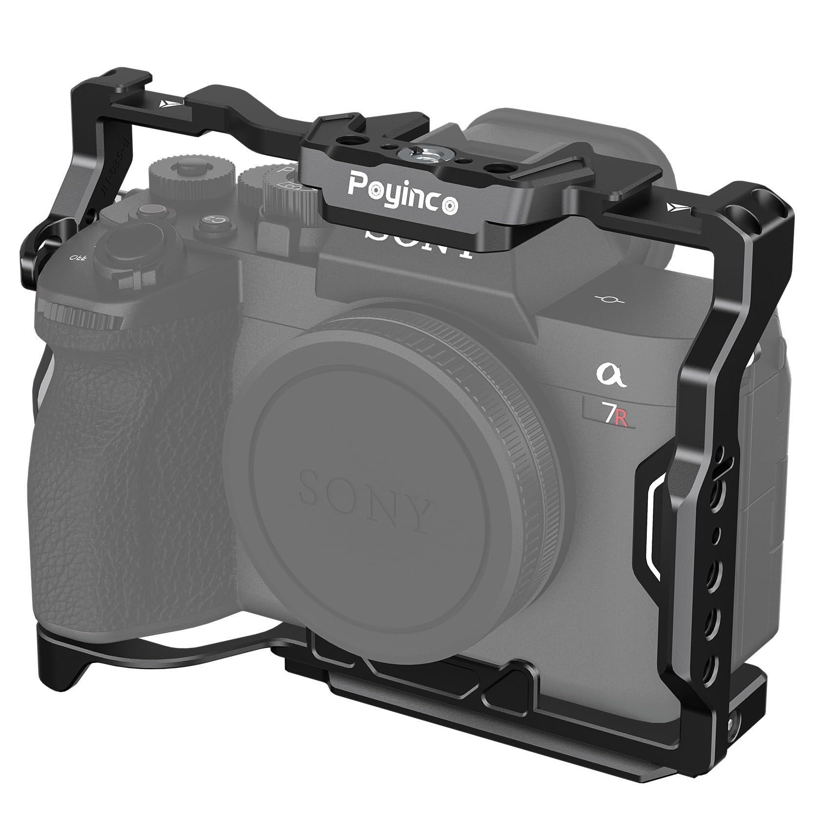 Poyinco Full Camera Stand for Sony Alpha 7R V/Alpha 7 IV/A7R IV/Alpha 7 S III/Alpha 1, Aluminum Camera Stand JN-104