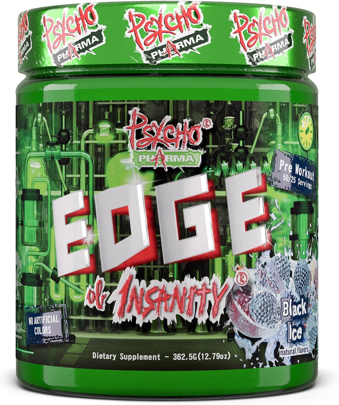 New Perfect Powders with Zengaba Energy Feel Good Focus #1 Strongest PWO Edge of Insanity - Most Intense Workout Powder for Focus, Strength & Energy