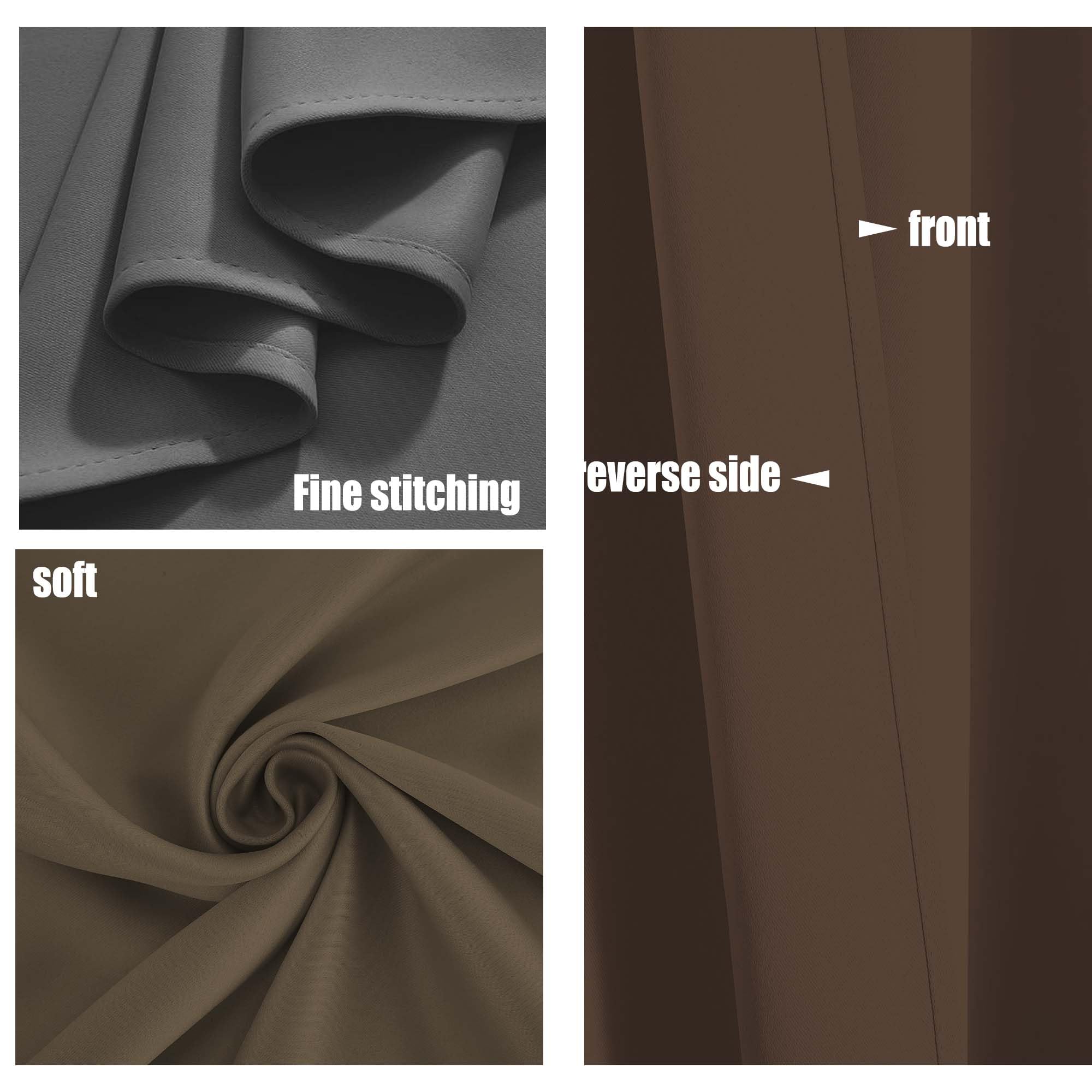 Verdunklungsvorhänge Gardinen mit Ösen 180 x 205 cm Dicke Thermogardine Kälteschutz Warm Vorhänge Schlafzimmer Vielen Farben Und Größen für Jedes Fenster, Hellgrau