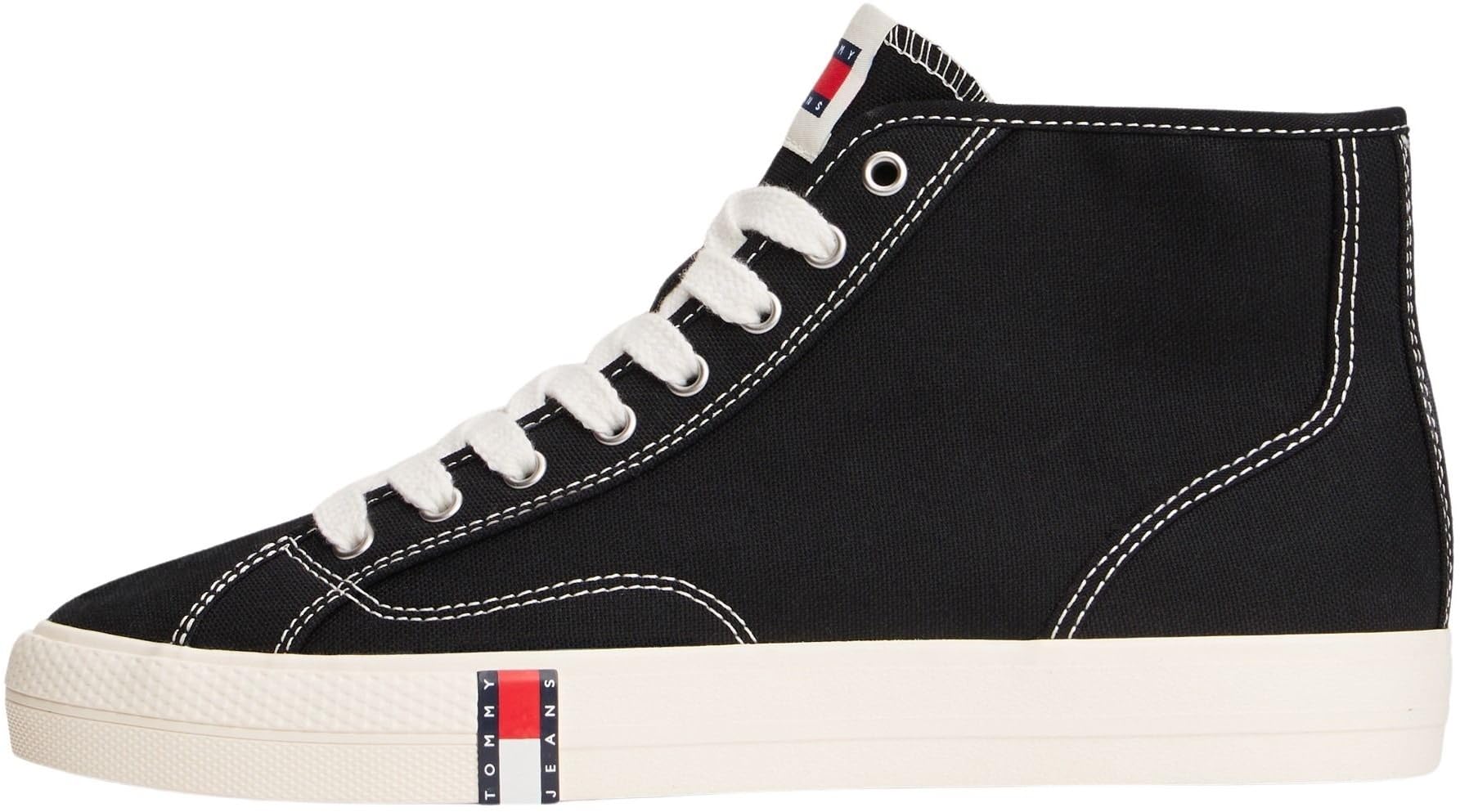 Tommy Jeans Women's Archive Y2K Mid Cut EN0EN03034 Top, Black (Black), 7.5 UK