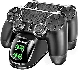 Dobe Base de carregamento dupla para controle sem fio Playstation 4 PS4 para PS4, Slim, Pro