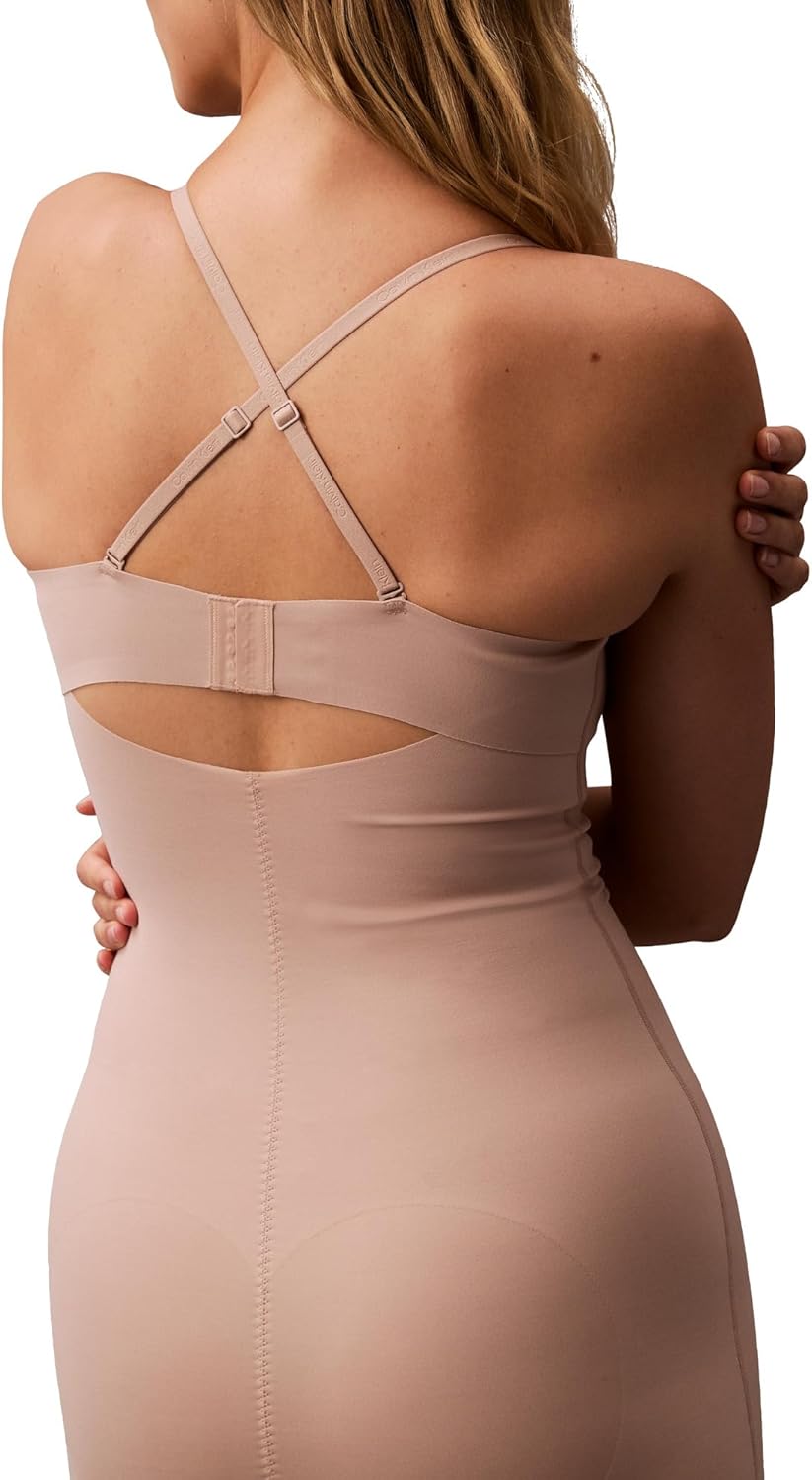 Calvin Klein Womens Shapewear Stay-Put Compression Sculpting Stretch Slip