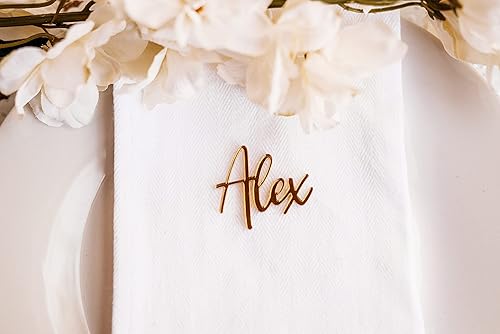 Miniatura 6 de Etiquetas de nombre acrílicas personalizadas para colocar lugares, tarjetas de lugar personalizadas para bodas, despedidas de soltera y eventos,