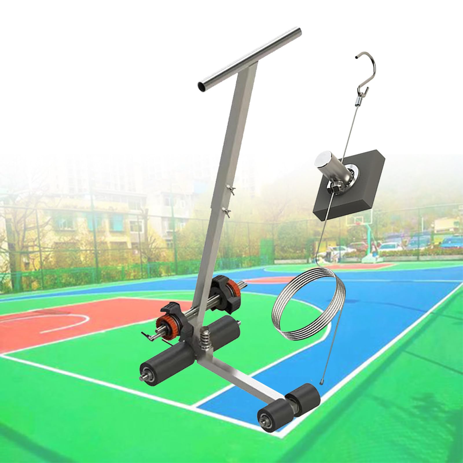 asdchZen Floor Tape Applicator, Court Line Tape Machine, Paint Tape Applicator Can Be Used For Floor Markings Such As Tiles Concrete Asphalt Etc,B,