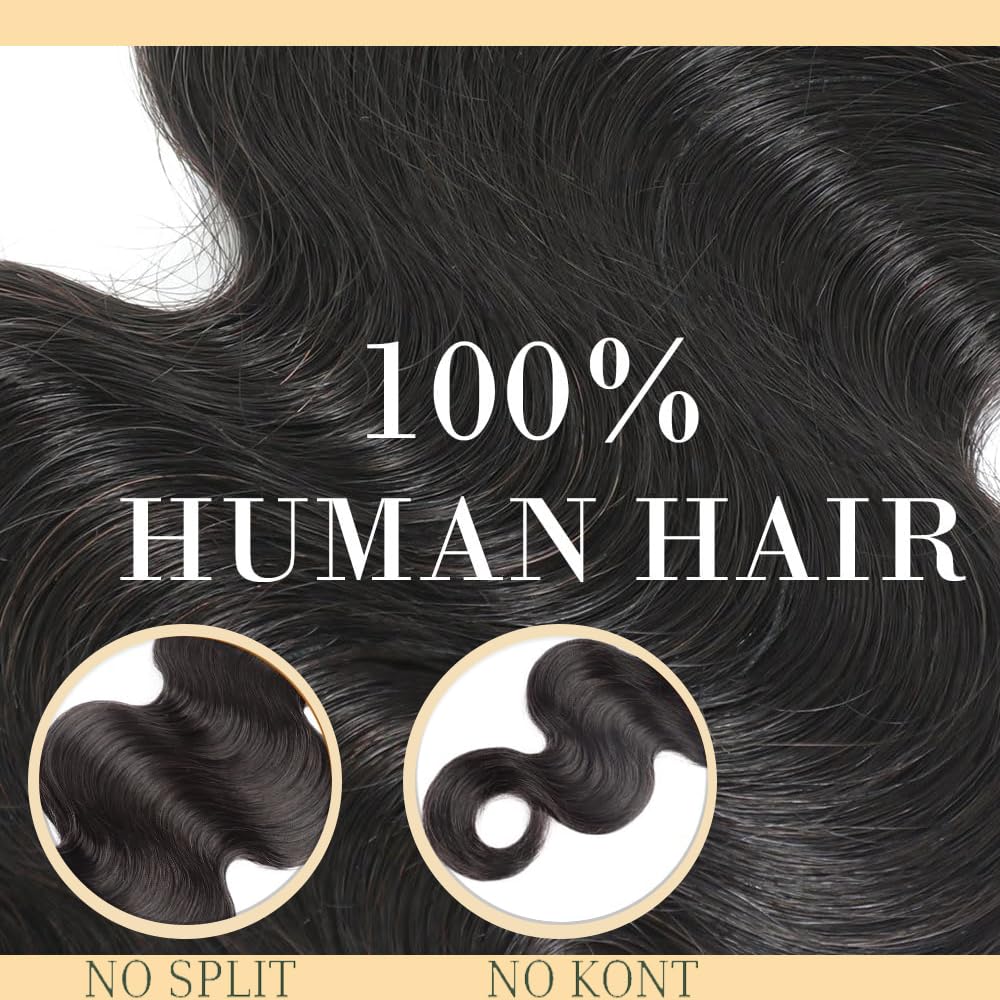 Extension per capelli ondulati con clip, capelli brasiliani, non trattati, capelli vergini brasiliani, #1B, nero naturale, 7 pezzi, 120 g, con 16 clip per set, per donne, 50,8 cm