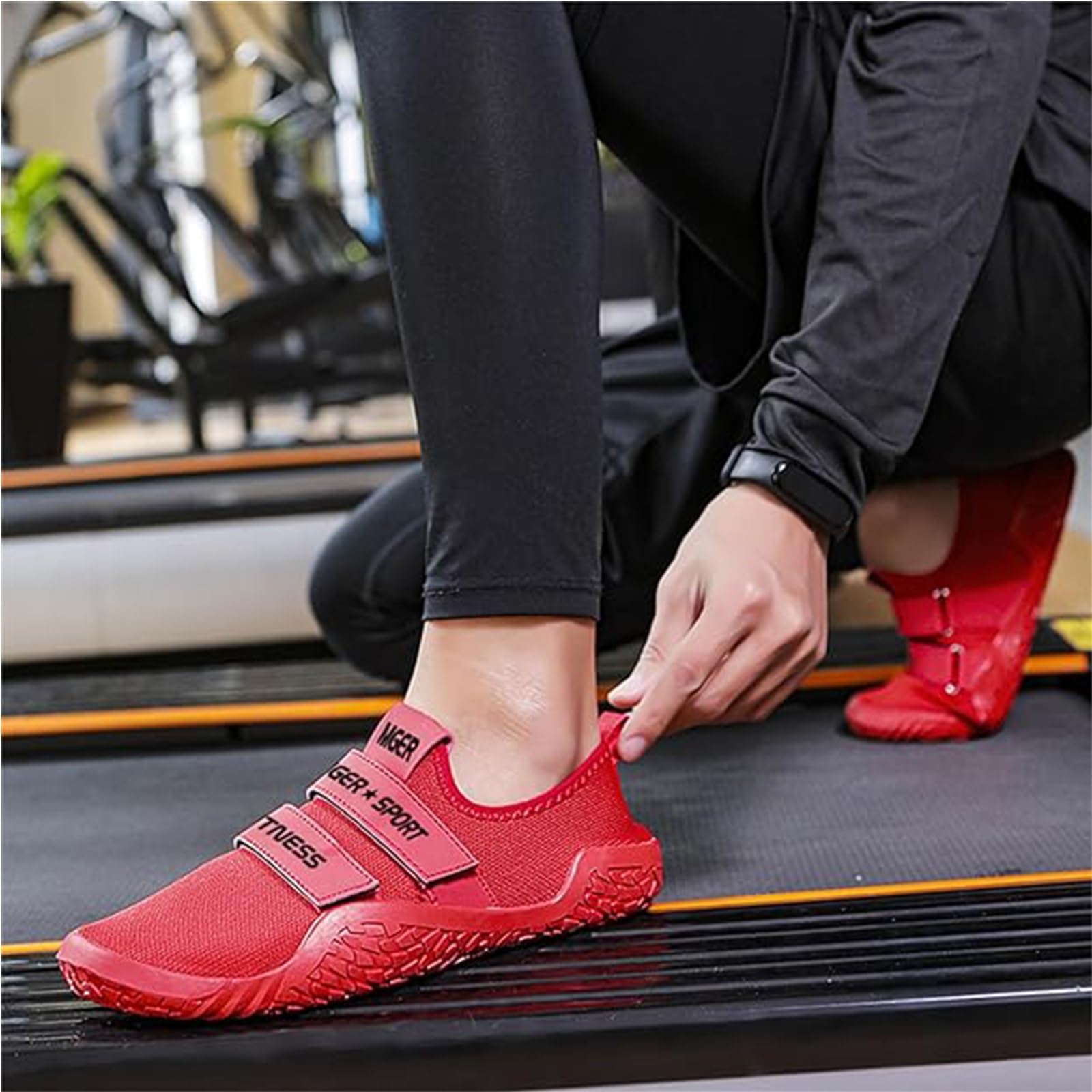 Zapatillas de Fitness, Zapatillas de Peso Muerto para Hombre, Zapatillas de Fitness Descalzas, para Levantamiento de Pesas, Levantamiento de Peso Muerto
