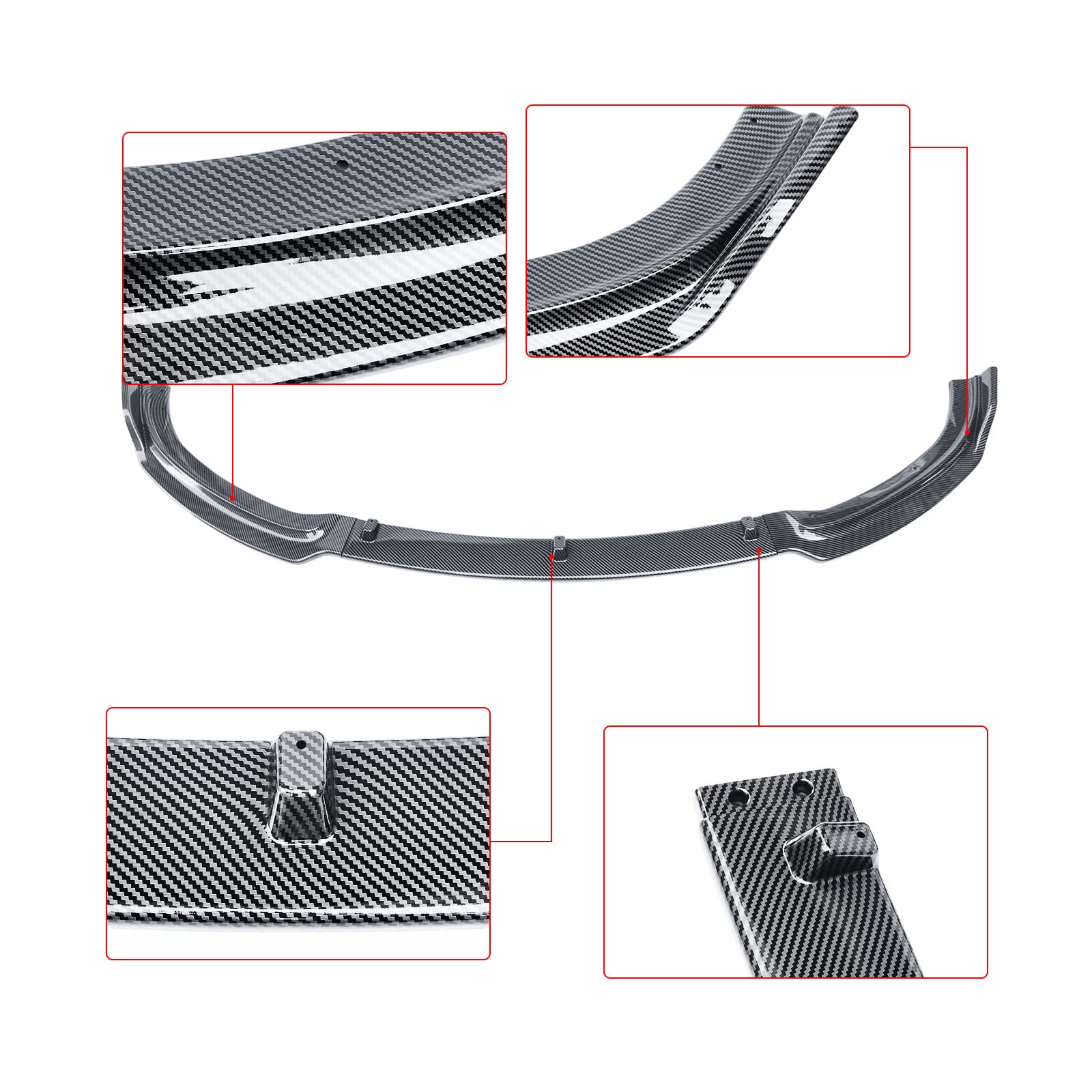 Amazon | CARIG フロントスポイラー 2012年-2018年 BMW F30 F35 3