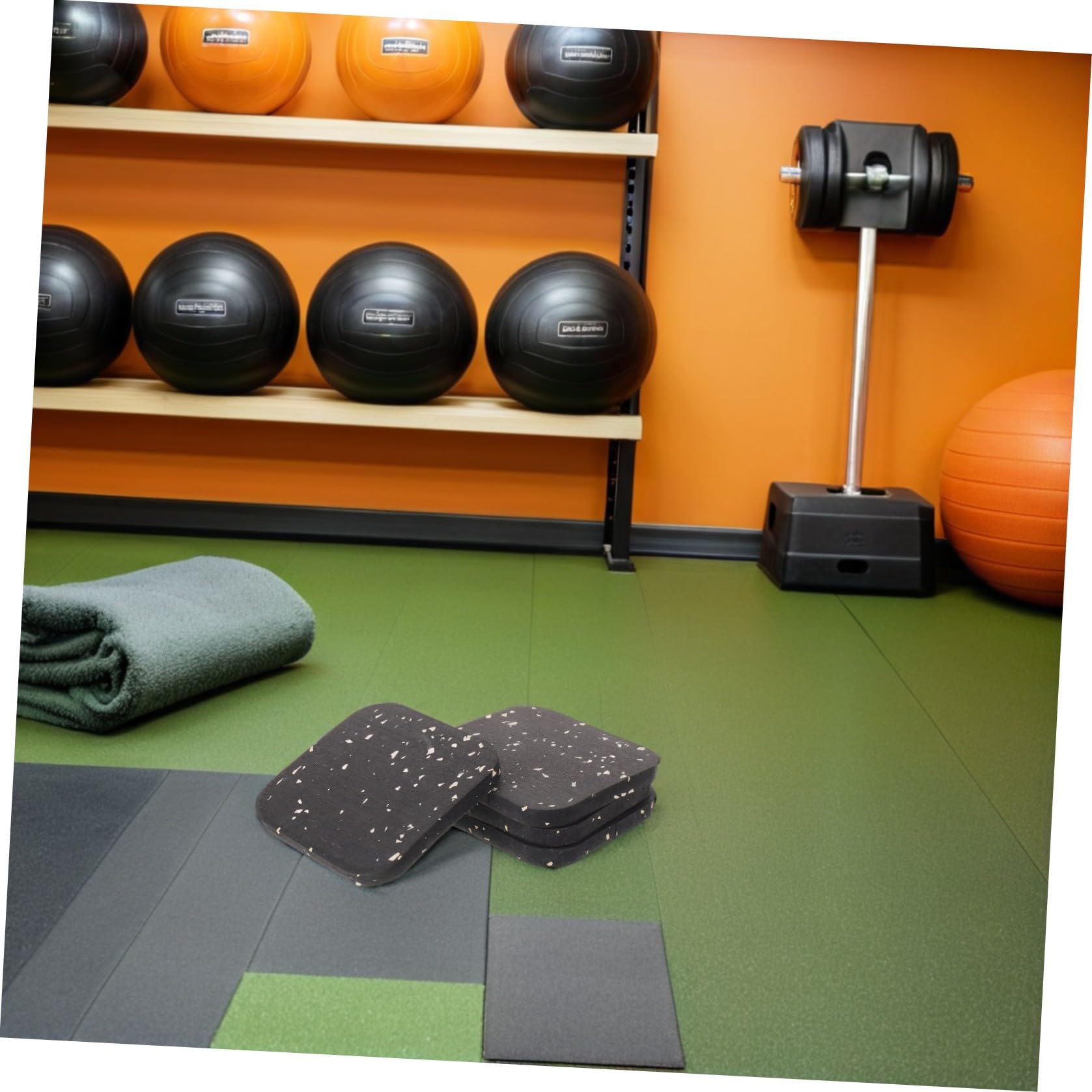 Tappetino Antivibrazione per Tapis 8 Pezzi in Gomma ad Alta Densità | 3, 94x3, 94x0, 4 Pollici, Doppia Faccia Antiscivolo, Protezione Pavimento e Moquette
