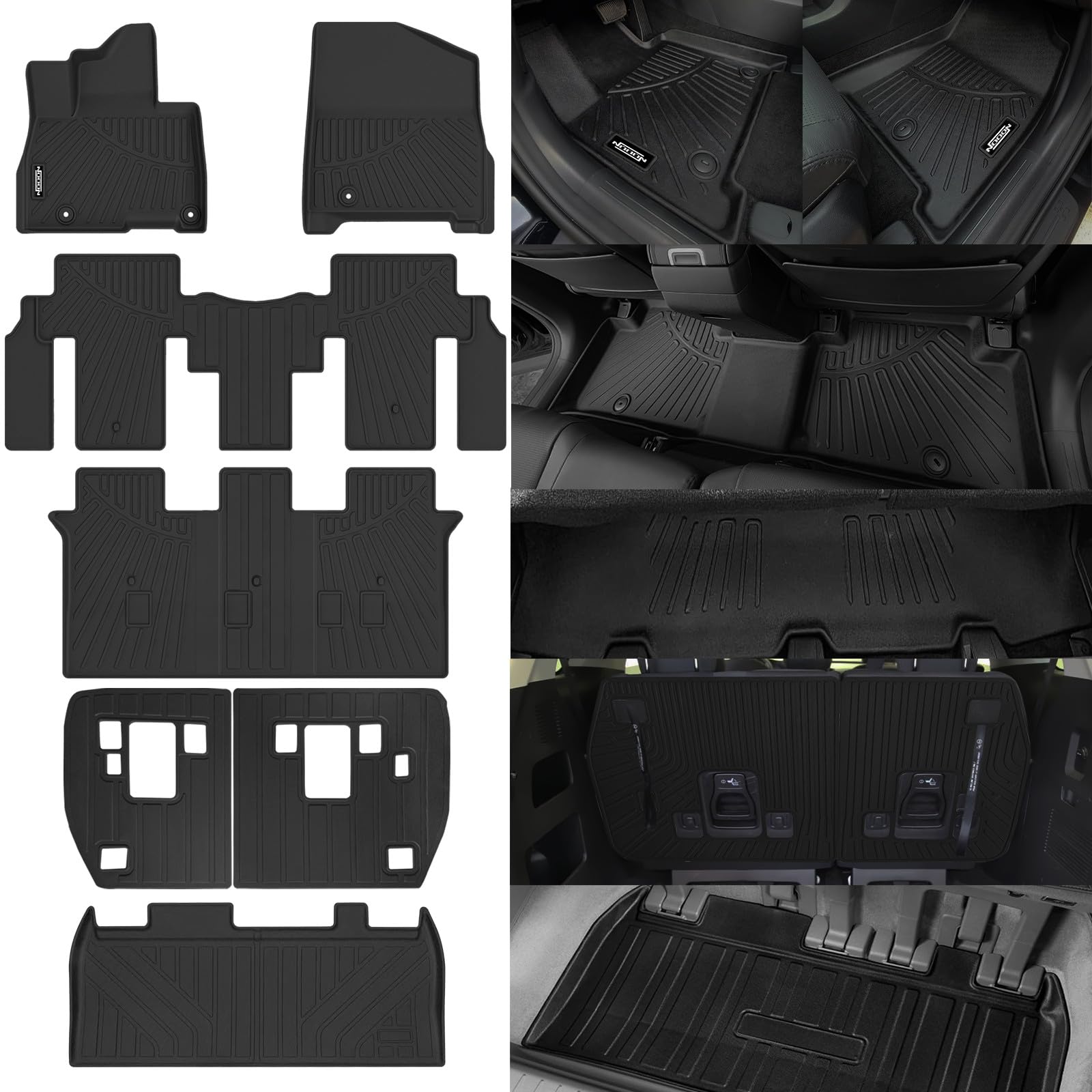 NQOQN All-Weather Floor Mats (Carnival Hybrid 8-Seater)