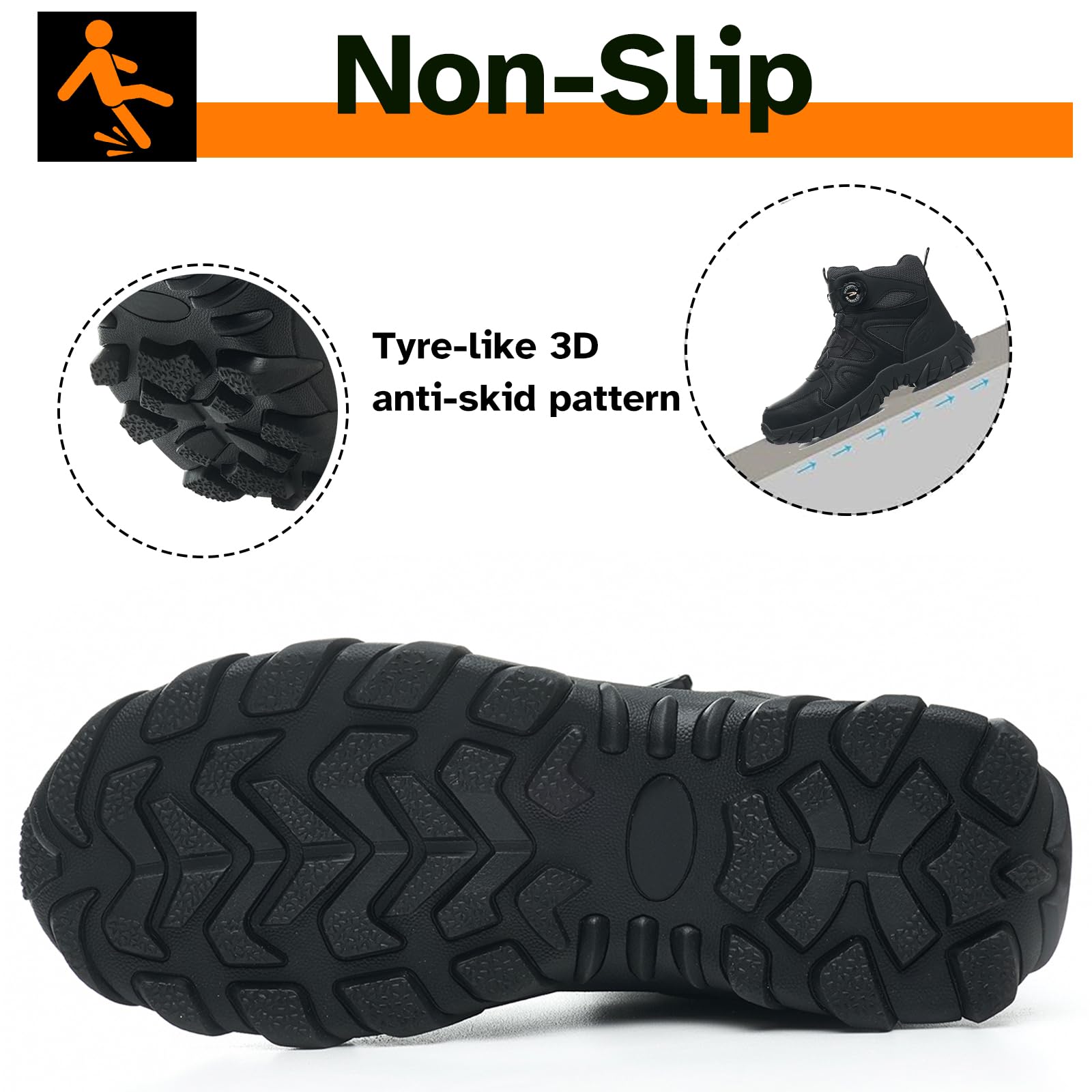 Zapatos de Seguridad Impermeable Botas de Seguridad para Hombre Mujer Impermeable Botas de Trabajo Punta de Acero Ligeras Zapatillas de Seguridad Antideslizantes