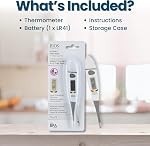 BIOS Diagnostics Flexible Fast Read Thermometer, 10 Second Reading, for Oral, Rectal and Axillary, Fever Alarm, Auto Shut Off