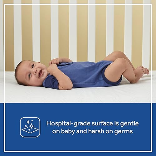 Miniatura 4 de Sealy Baby Orion - Colchón antibacteriano transpirable de 2 etapas para cuna, ajuste de cama infantil, ligero, impermeable, no tóxico, certificado