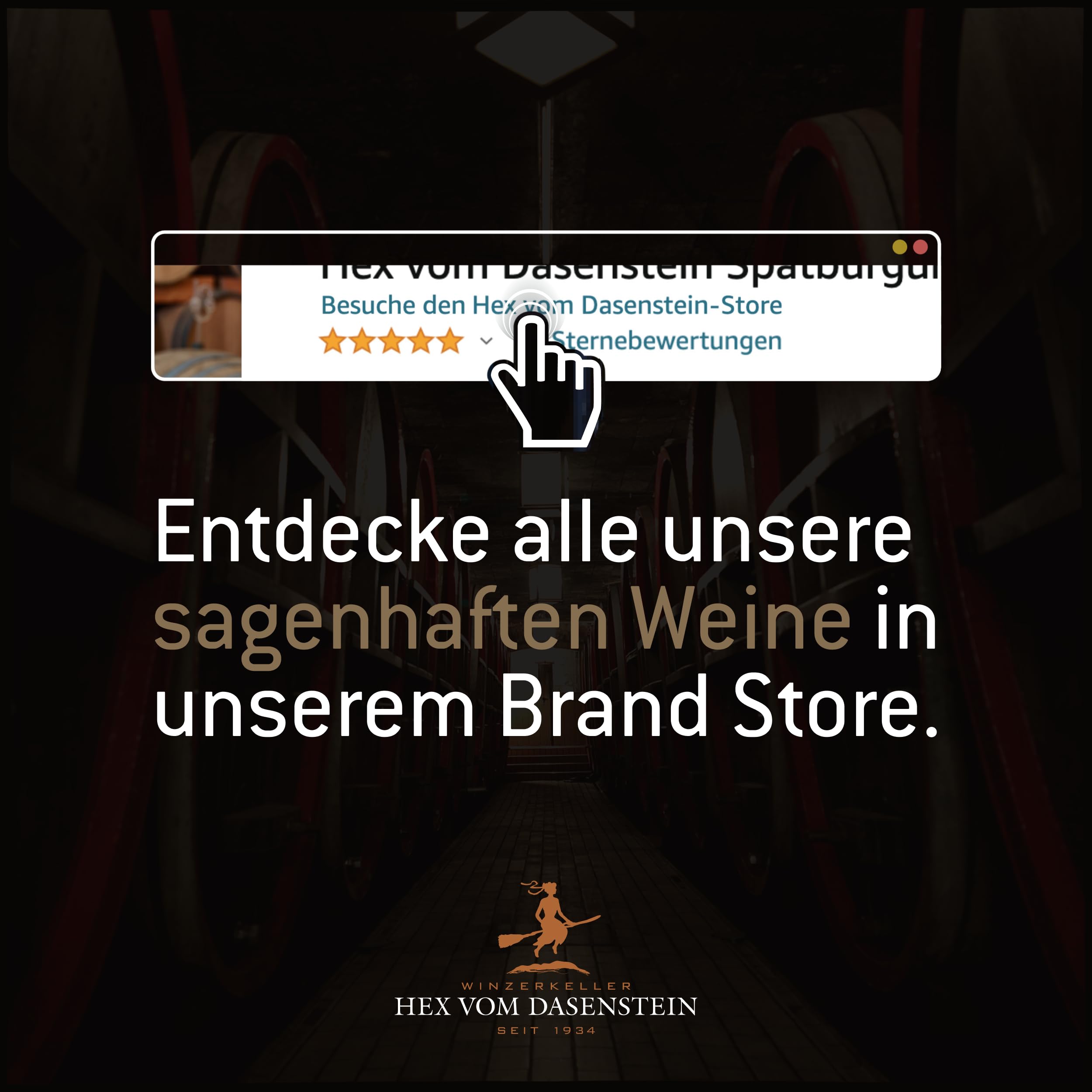 Hex vom Dasenstein Hexenflasche Geschenk-Set - Weißwein Cuvée & Spätburgunder Rotwein in der Geschenkbox, fruchtige Eleganz & samtiger Genuss, Qualitätsweine aus der Ortenau (2 x 0,75l)