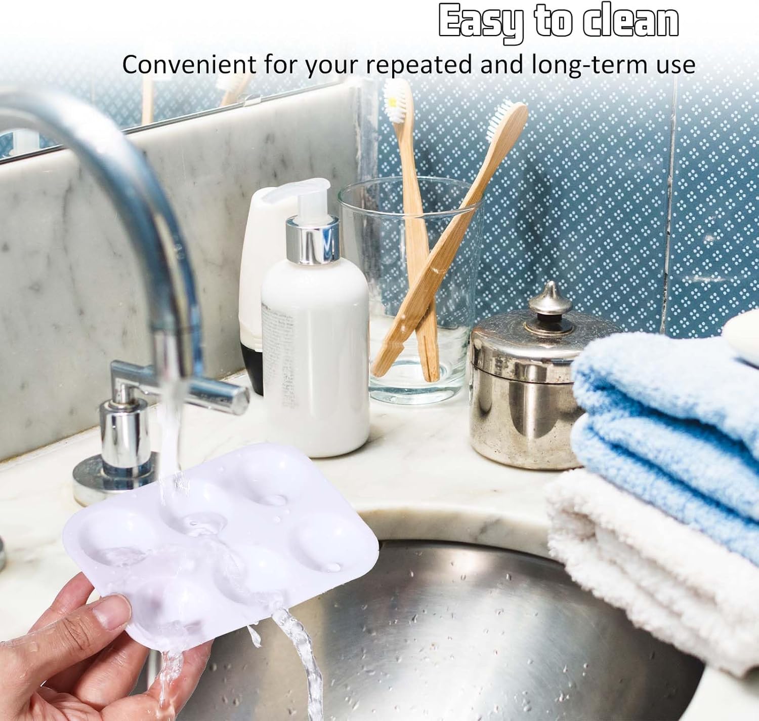 100 Pcs White Plastic Paint Palette 6 Well Rectangular Watercolor Pans Paint Holder Tray Palette Paint Mixing Palette for Acrylic Painting Art DIY Craft - Image 6