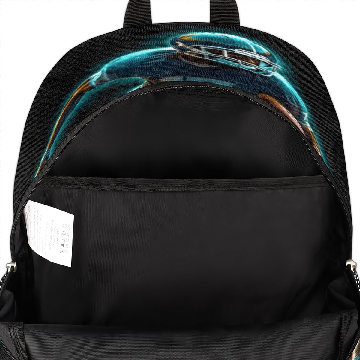 TropicalLife Plecak piłkarski 3D, wielofunkcyjny plecak dla dzieci, dziewcząt, chłopców, mężczyzn, kobiet, unisex, 18,4 l, plecak szkolny, torba na książki, na co dzień, na laptopa, torba na co dzień,