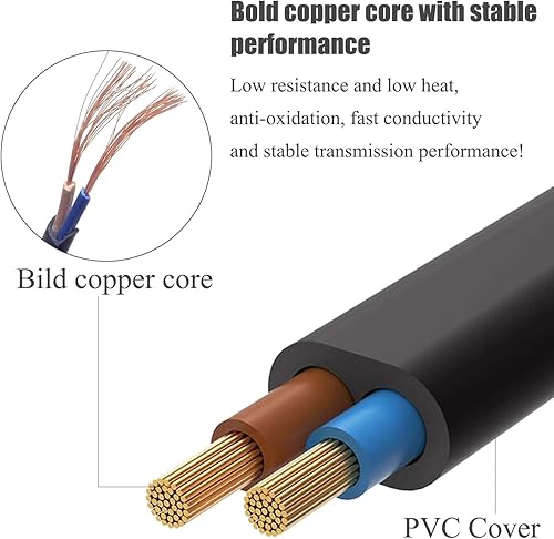 Miniatura 2 de Cable de alimentación de CA de 2 clavijas para Sony Asus Acer, Toshiba, cargador de laptop, Samsung LG, TCL, LED, LCD, monitor de TV, mini nevera,