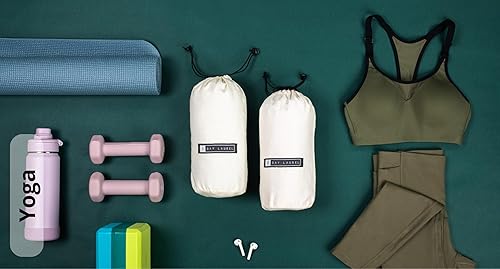 Vista 15 de BAY LAUREL - Toalla de playa turca con bolsa de viaje, grandes, de 39 x 71 pulgadas, de secado rápido, libre de arena y ligera Beige con bolsa roja