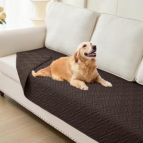 Miniatura 18 de hyha Manta impermeable para perro, manta suave para cama de perro, manta para mascotas, funda de sofá impermeable lavable para perros, fundas Gris