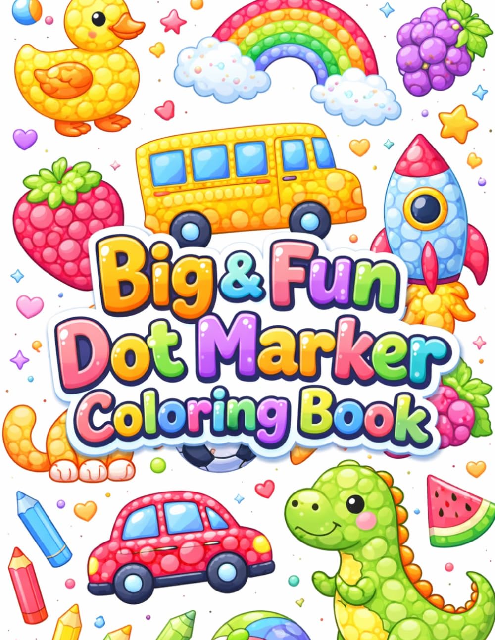Big & Fun Dot Marker Coloring Book: Dot Marker Activity Book for Kids Ages 2–5