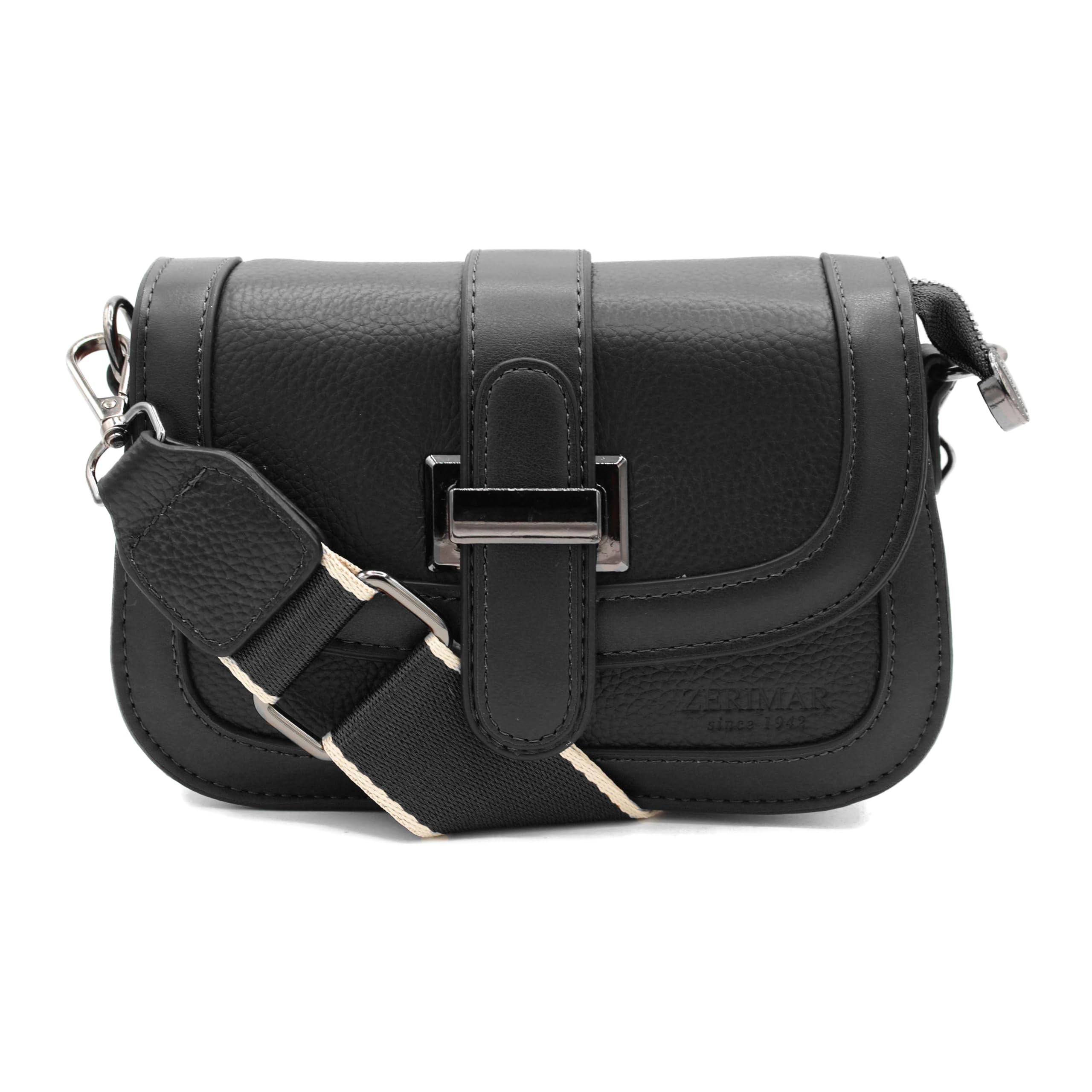 Zerimar Bolsos de Mujer Piel - Bolso de Hombro Casual - Bolso Mujer Elegante Cuero - Bolsos Bandolera - Bandolera ajustable - Medidas: 18x12x7,5cm
