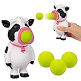 Hog Wild Cow Ball Popper Toy - Includes 4 Soft Foam Balls - Squeeze to Pop Air Powered Balls Up to 20 Feet - Launcher Safe for Indoor/Outdoor Play - Party Favor Gift for Kids, Girls, Boys Ages 5+