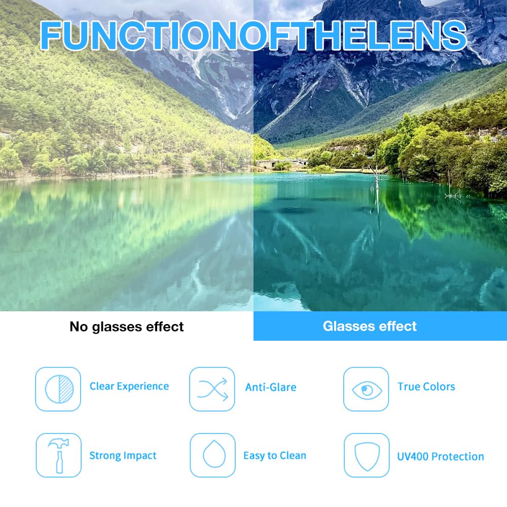 Mineup Polarized Cycling Glasses for Men Women 2Pack UV400 Protection Fashionable Cycling Glasses - Image 2