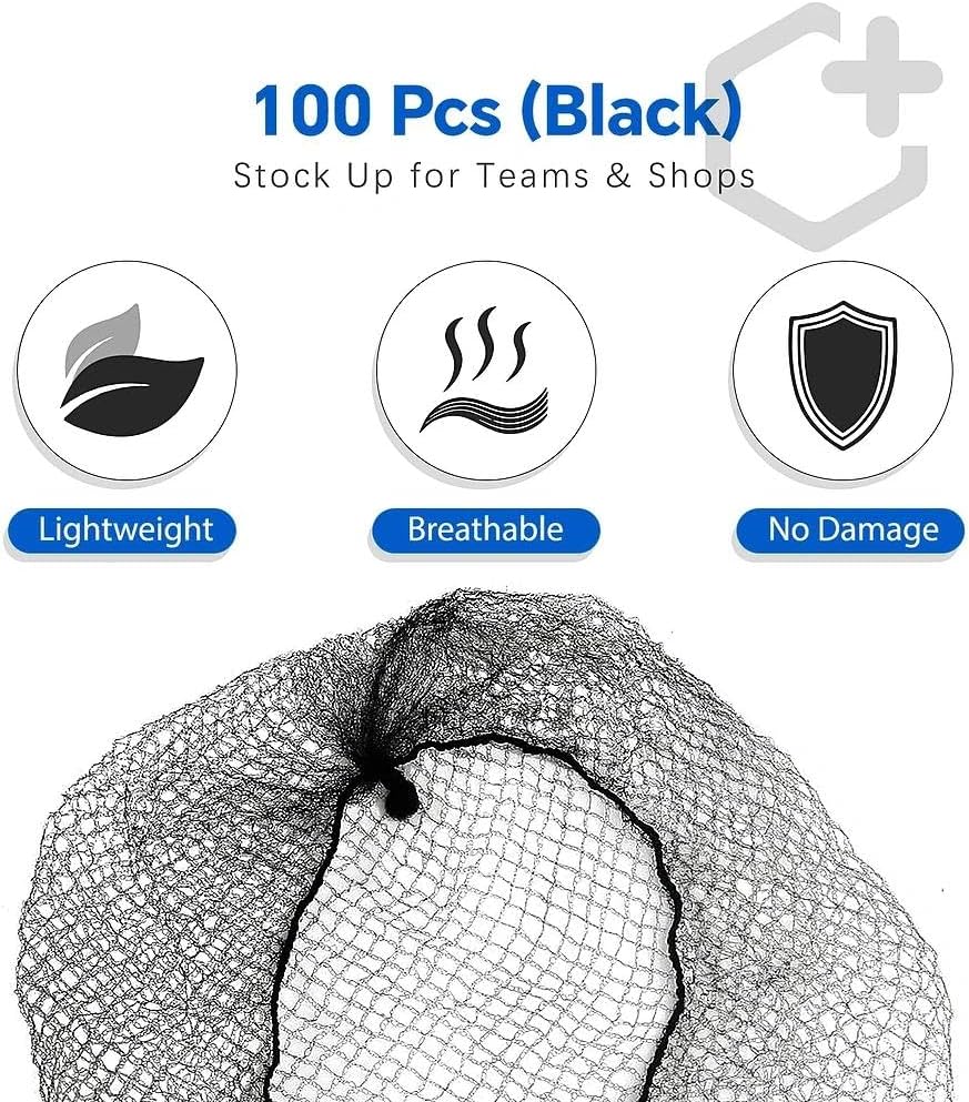 Hair Net, 26 Inches Elasticity Invisible Elastic Mesh Wig Nets for