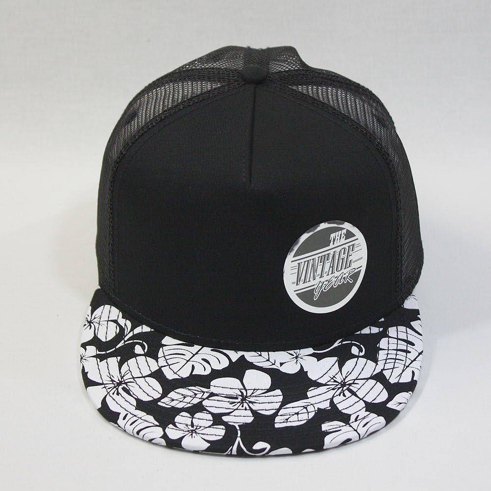 Floral Hawaiian Cotton Twill Adjustable Snapback Baseball Caps - Image 2