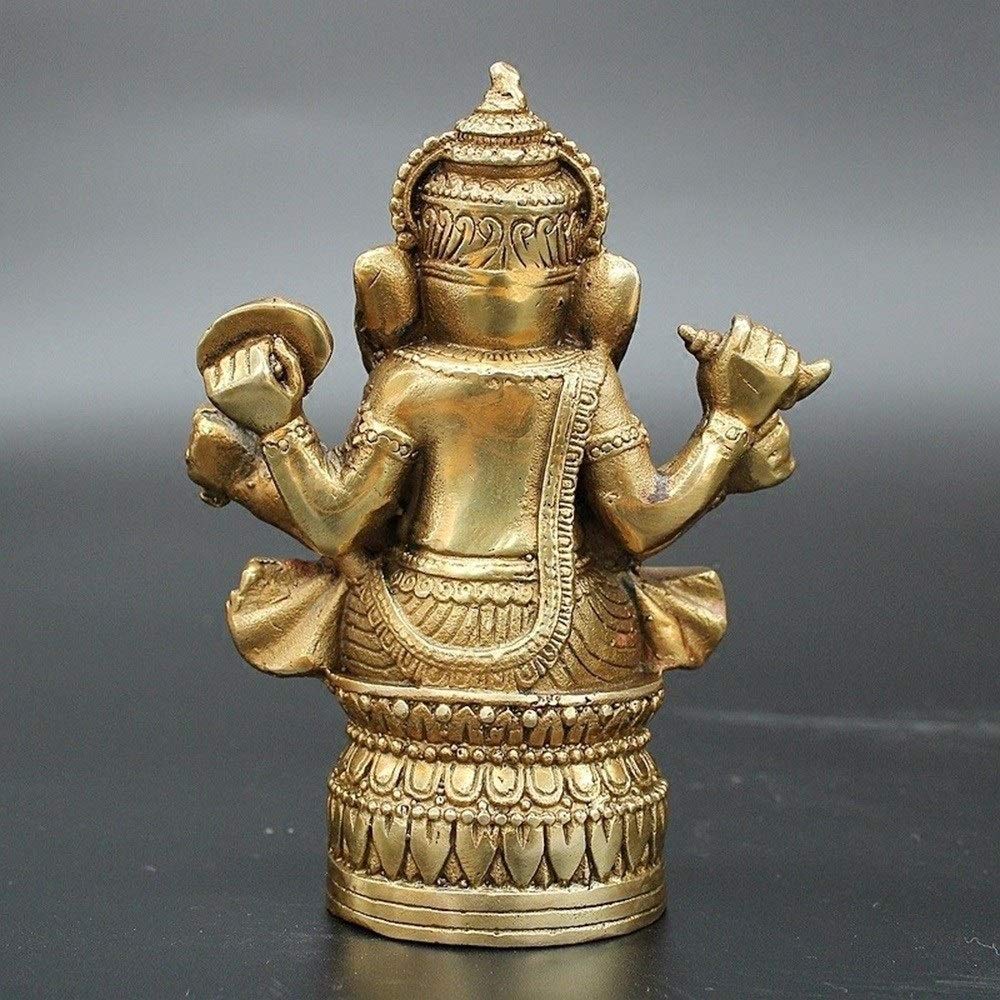 Posąg Buddy, figurka do medytacji, 12cm miedziana rzeźba słonia, dekoracje do domowego ogrodu ozdoby rzemiosło