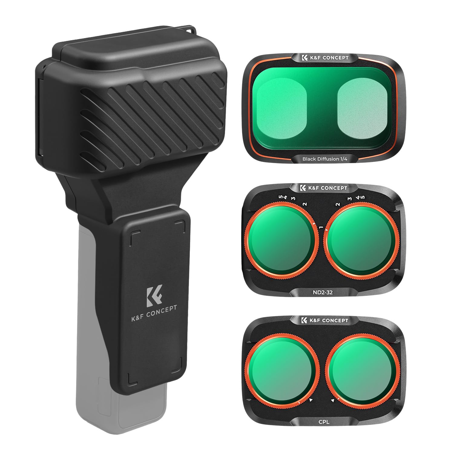 K&F CONCEPT Schutzhülle und Filter Set, kompatibel mit Osmo Pocket 4P