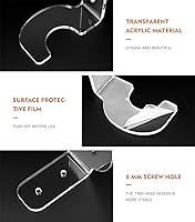 Vista 4 de WANLIAN Soporte para sable de luz, 3 estantes acrílicos transparentes (6 soportes) para pantalla de sable de luz FX, montaje en pared