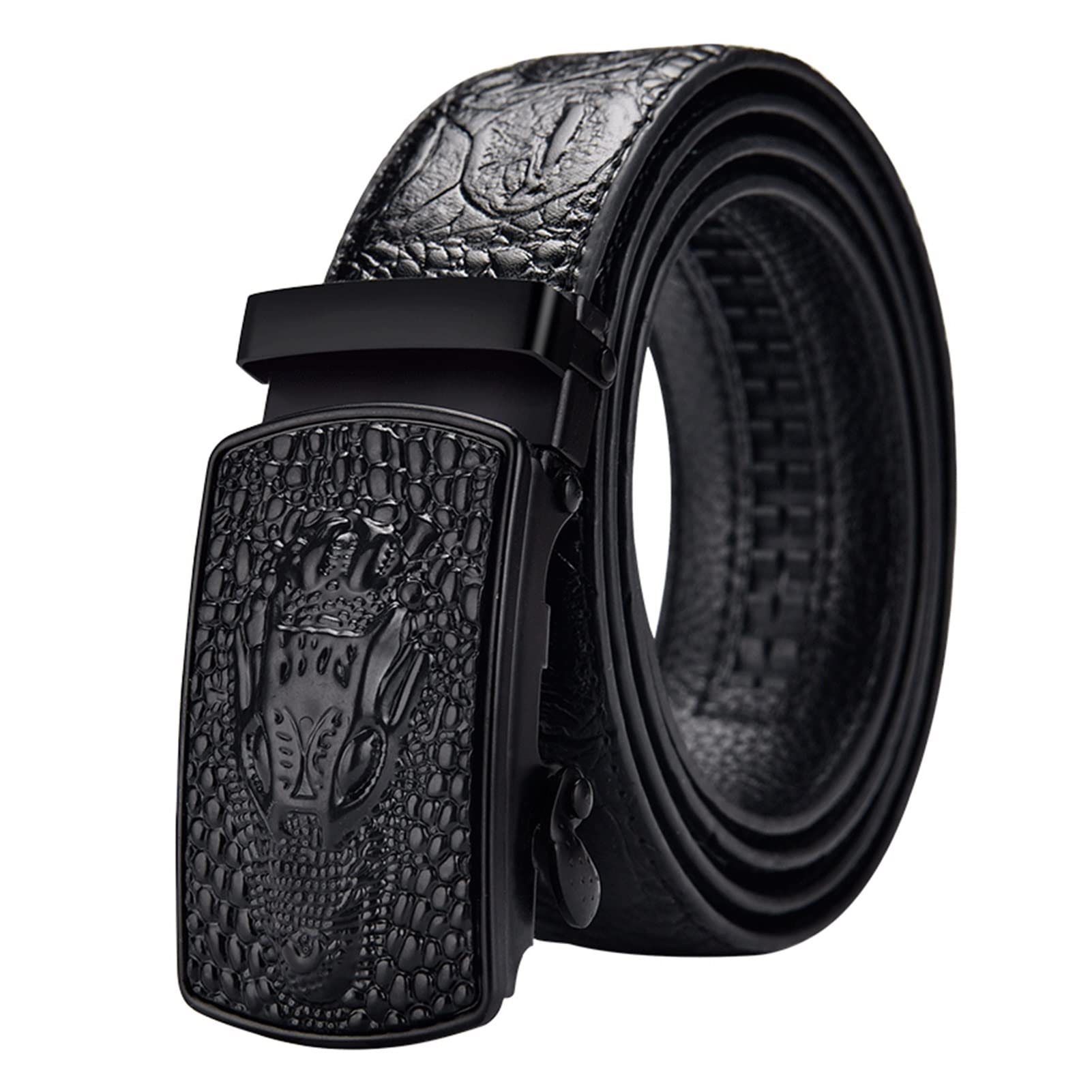 Cow Belt Men Leather Automatic Buckle Business Casual Crocodile