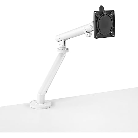 【正規品】 Herman Miller (ハーマンミラー) フロー モニターアーム スプリットクランプ(天板厚13-65mm用) ホワイト シングル 12年保証 MM_DYN013/010AS09