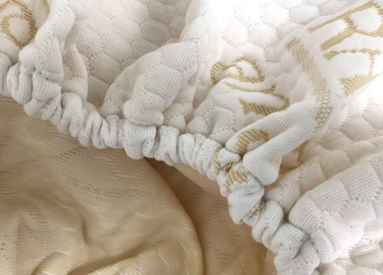 BIANCHERIAWEB Coprimaterasso con Angoli Elasticizzati Modello Rame Matrimoniale Rame