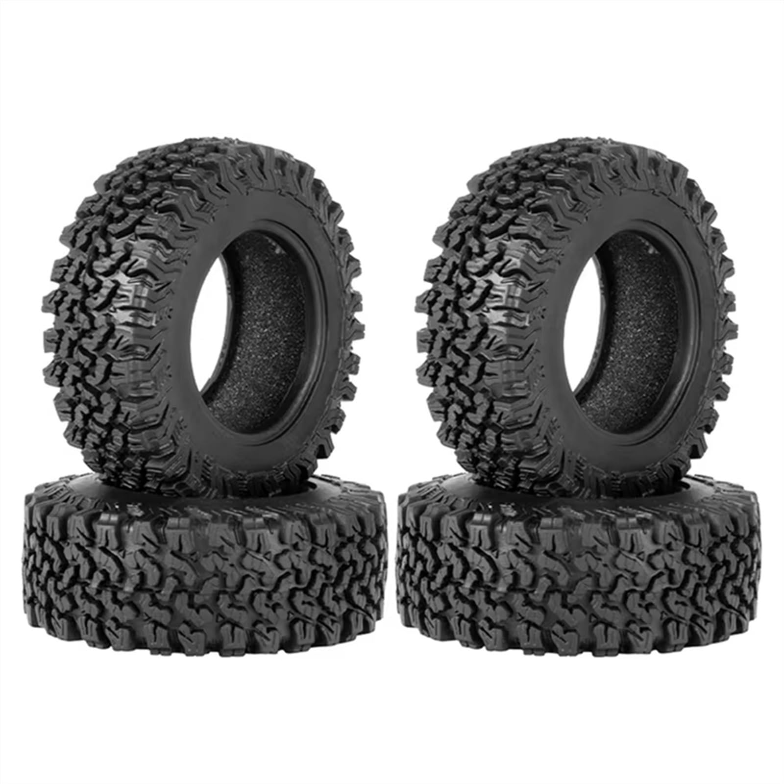 Componentes Auto RC Compatible con Traxxas para TRX4 D90 para Axial para SCX10 II para Redcat para MST 1/10 Coche Trepador De Control Remoto 4 Uds 90Mm 1,9 Neumático Rueda