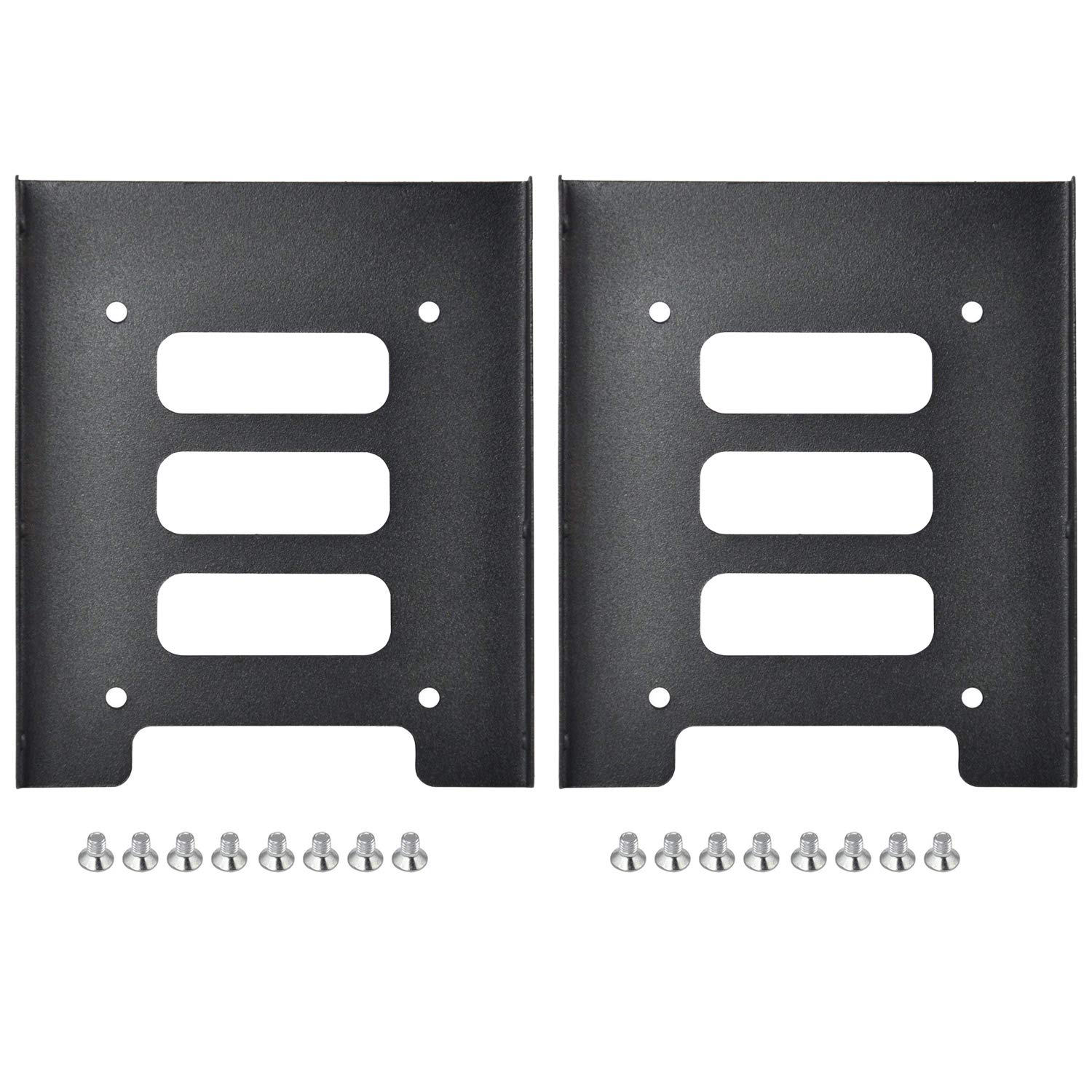 TRIXES Confezione da 2 staffe di montaggio per SSD 2,5" su alloggiamento 3,5"