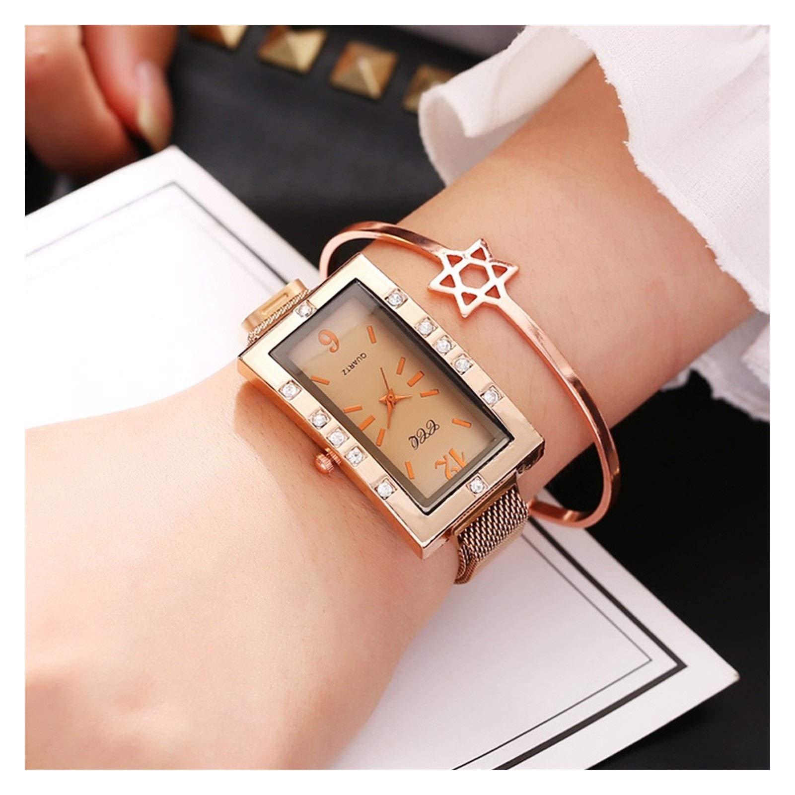 Amazon.co.jp: 婦人向け 高級レディースドレスウォッチローズゴールド