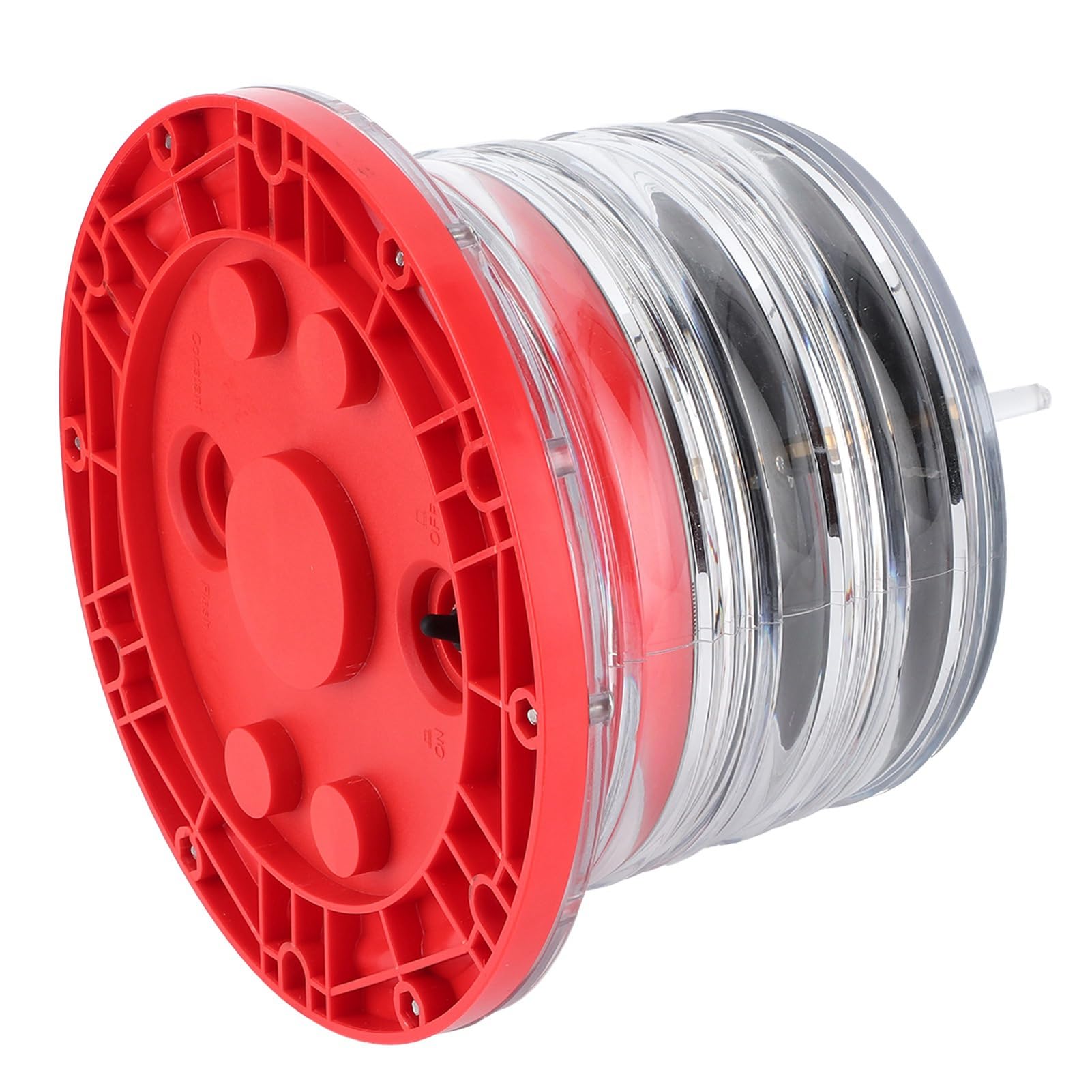 Keenso Luce di Segnalazione Solare LED Navigazione Impermeabile IP68 per | Faro di navigazione a LED a energia solare con plastica marina impermeabile IP68 Lampeggiante a 360 gradi da 1 a 4 miglia