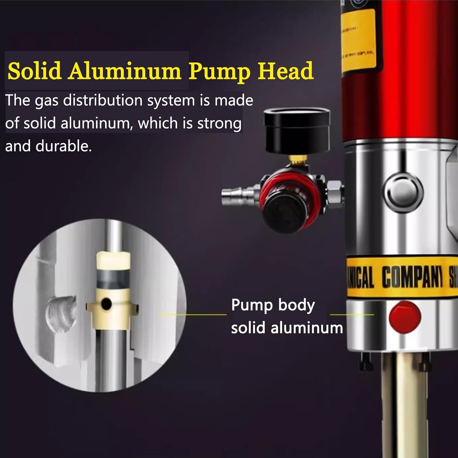 Pneumatic Grease Pumps for 55 Gallon Drums,Grease Pumps Kit, Universal Greases Gun,Greases Pump with 16ft Tubing, 0.85L/min Discharge, Pressure Ratio 50:1,940+Barrelcover