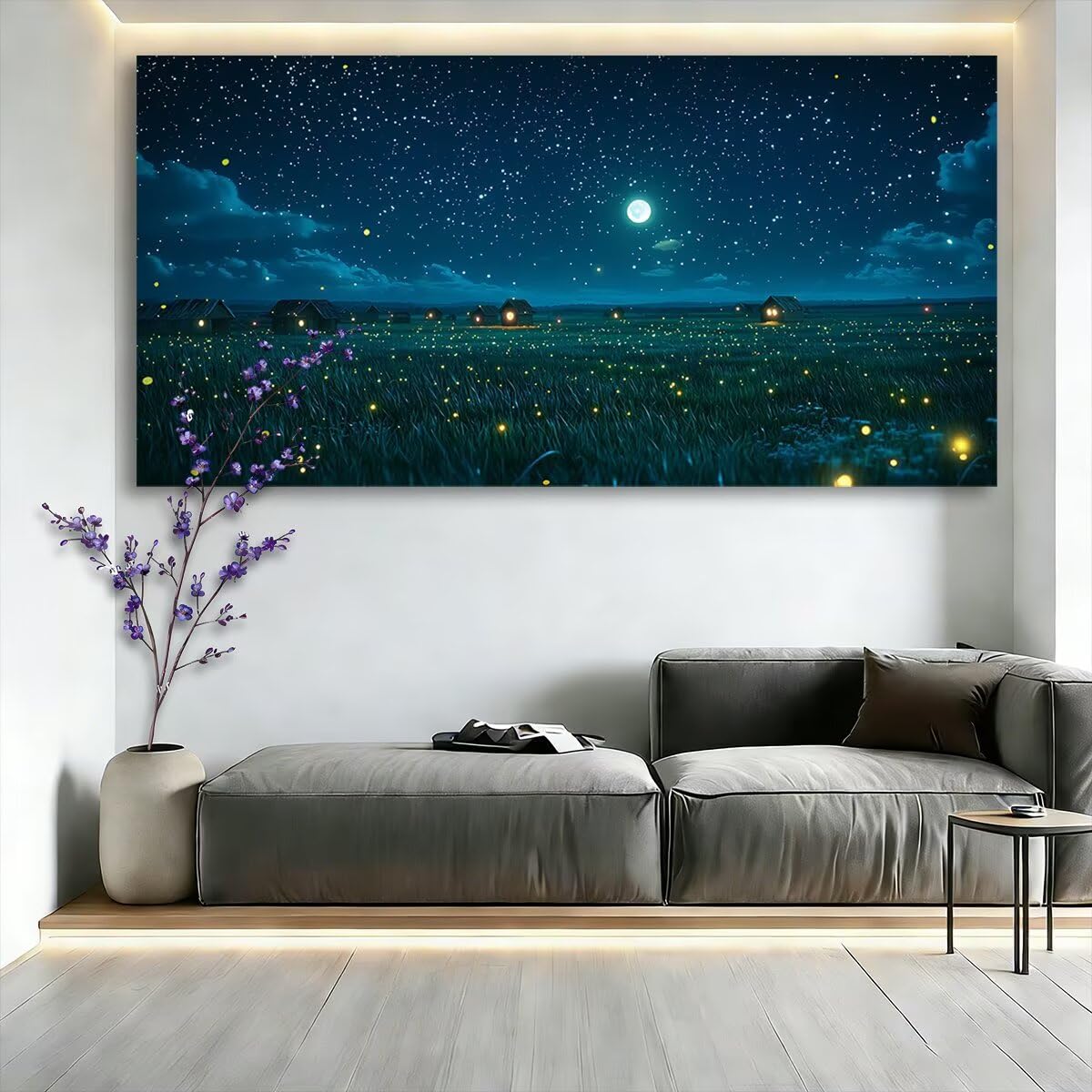 Wiejskie zestawy do sztuki diamentowej dla dorosłych, 120 x 60 cm, duży obraz diamentowy, gwiaździsta noc, DIY, duże zestawy sztuki kryształowej, rękodzieło dla dorosłych, 5D, pełne wiercenie