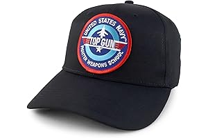 US Navy TOP Gun Patch Snapback Cap with Cap Gun Caps -...